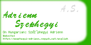 adrienn szephegyi business card